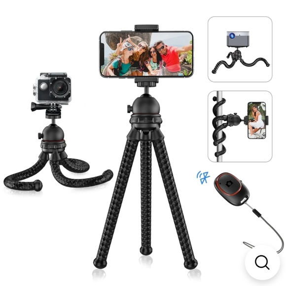 Mpow Flexible Phone Tripod with Bluetooth Remote Shutter - Picture 5 of 8